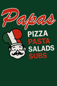 Papas — pizza, pasta, salads, subs